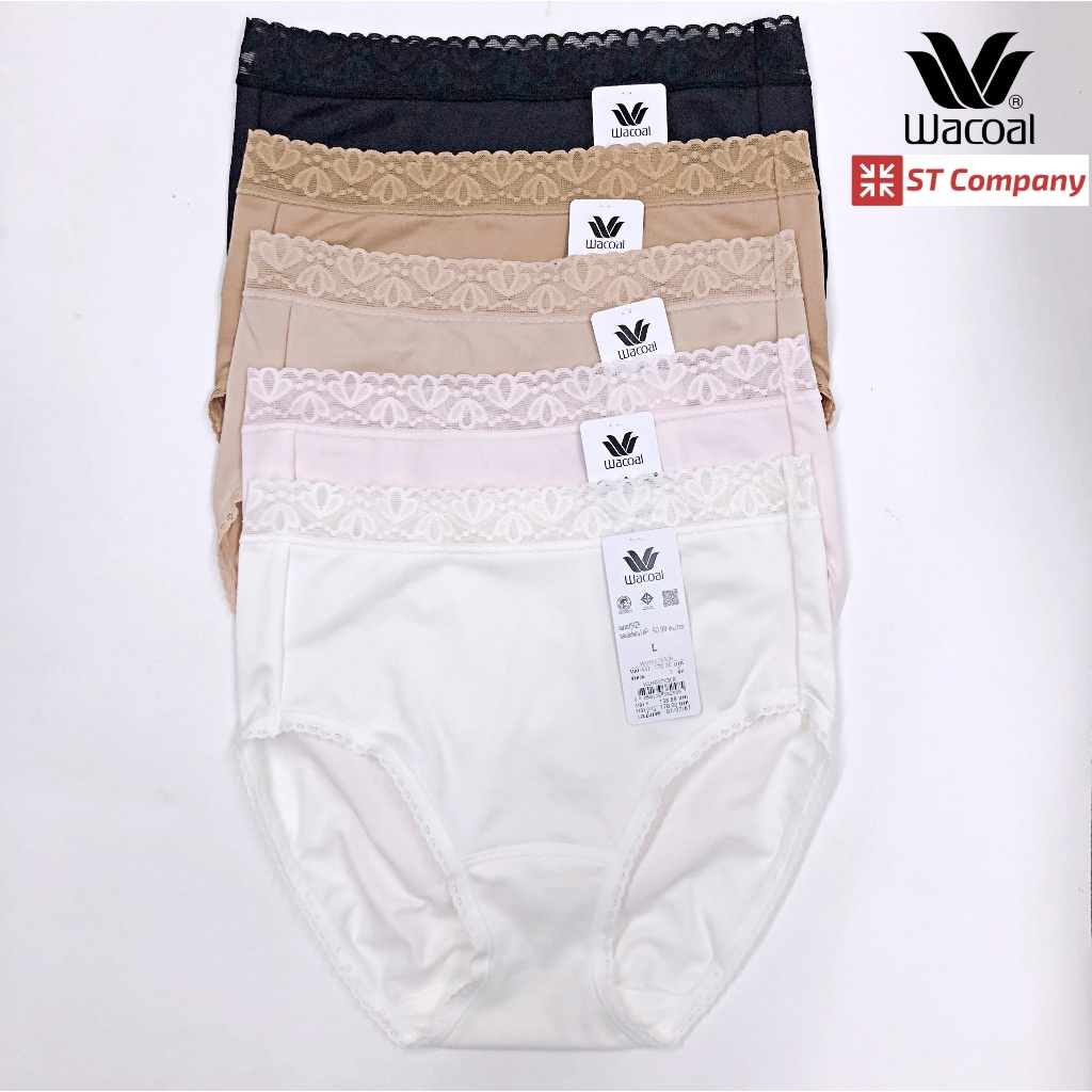 Wacoal Panty แบบเต็มตัว ขอบลูกไม้ รุ่น WU9004S ( WU4007) ทรงเต็มตัว Short ใส่สบาย ยืดหยุ่น ระบายอากาศ กางเกงในวาโก้