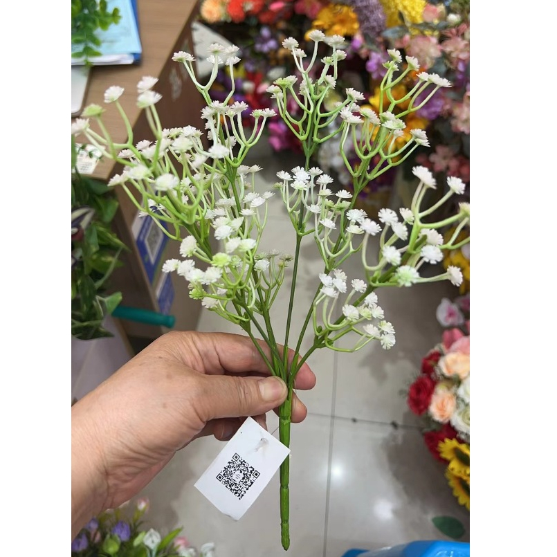 ดอกยิปโซฟิลล่า ดอกแซม 1 ช่อ 210 ดอก ดอกไม้ปลอม ดอกไม้ประดิษฐ์ ขนาด30cm. No.3928