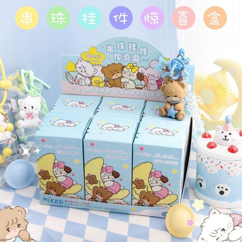 ของแท้ 💯 พร้อมส่งกล่องสุ่ม พวงกุญแจ Mikko น่ารักมากก💖🌙 พวงห้อย Mikko sweet dreams