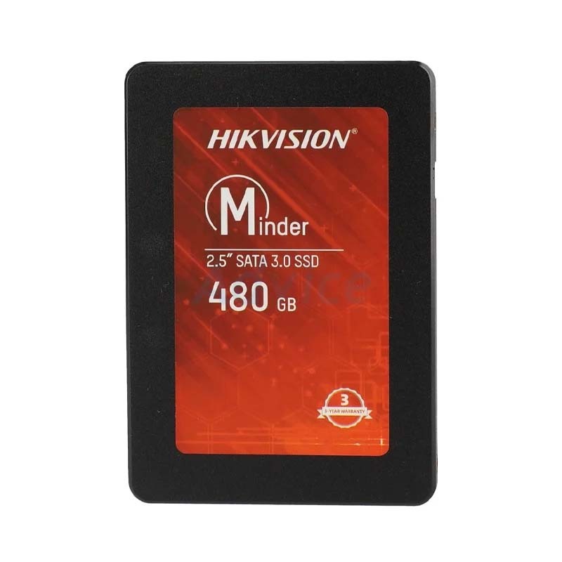 480 GB SSD SATA HIKVISION MINDER (HS-SSD-MINDER(S)/480G)(By Shopee  SuperTphone1234)