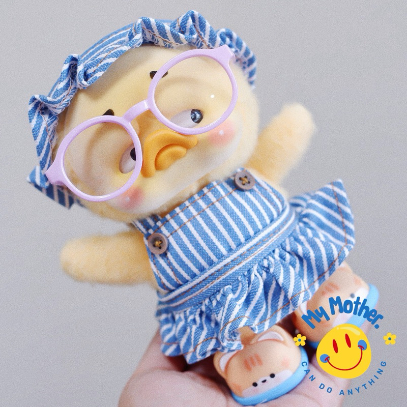 (พร้อมส่ง ) ชุด UPSET DUCK เอี๊ยม”กระโปรงริ้วอ่อน/ริ้วเข้ม (ไม่รวมหมวกคาด/รองเท้า/แว่น)