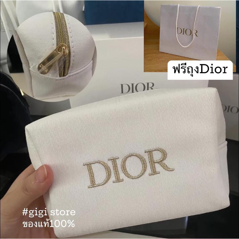 Dior กระเป๋าเครื่องสำอางค์ดิออร์ของแท้100% แถมกล่องและถุงช็อป