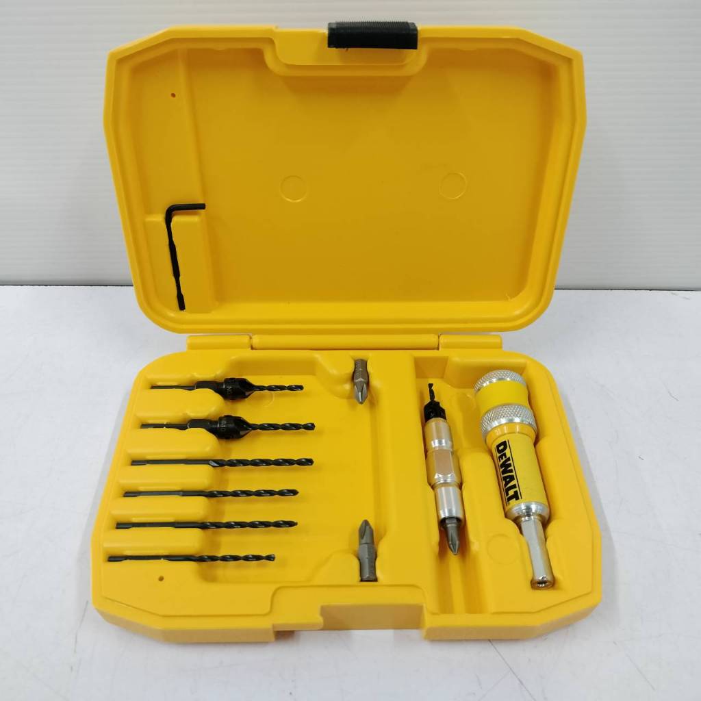 DEWALT ชุดดอกไขควงและดอกสว่านเจาะนำ 12 ชิ้น รุ่น DW2735 DW2735P B 28877552071