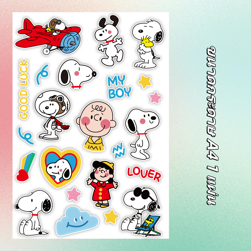 🔥สติ๊กเกอร์กันน้ำ🔥Snoopy การ์ตูน สติ๊กเกอร์ สําหรับตกแต่งกระเป๋าเดินทาง iPad ตู้เย็น ถ้วยน้ำ รถจักรยานยนต์ แล็ปท็อป