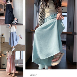 2411#กางเกงขาบานผ้านุ่มใส่สบายป้ายKeltis