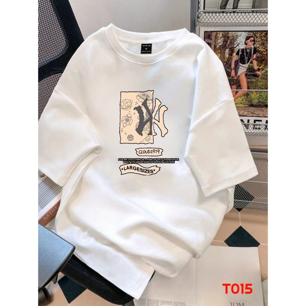 MESTYLE T015 เสื้อยืด คอกลม COTTON 100% เกรดพรีเมี่ยม จัดโปรโมชั่นลดราคาให้มากกว่า 50%