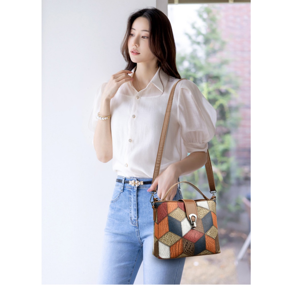 กระเป๋าสะพายข้างผญ หนัง กระเป๋าสะพายข้าง - รูปที่ 5