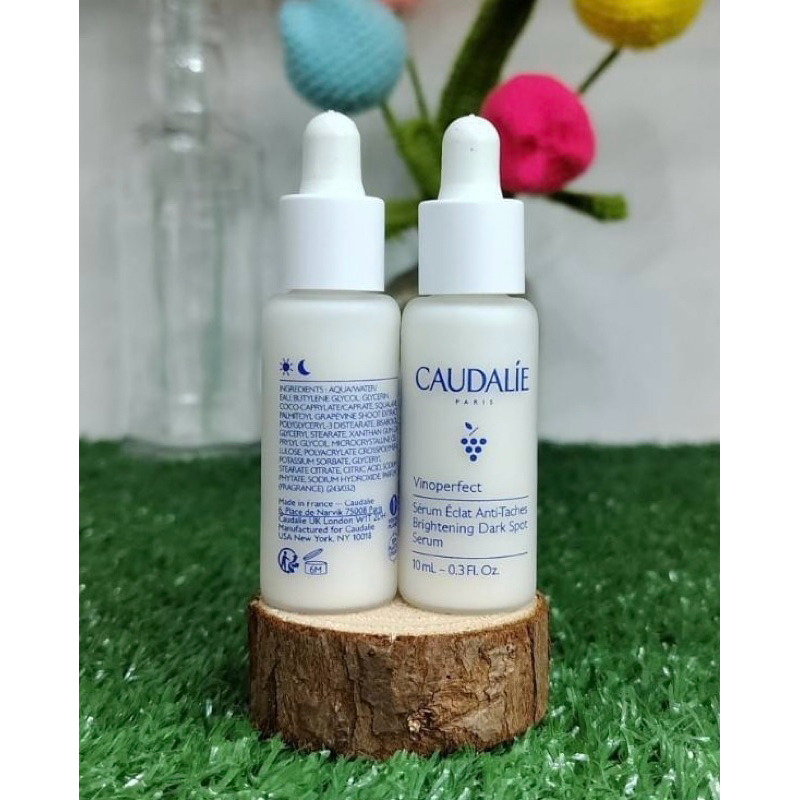 CAUDALIE Vinoperfect Brightening Dark Spot Serum 10 ml (สูตรใหม่ปี 2025 ตัวหนังสือสีน้ำเงิน)