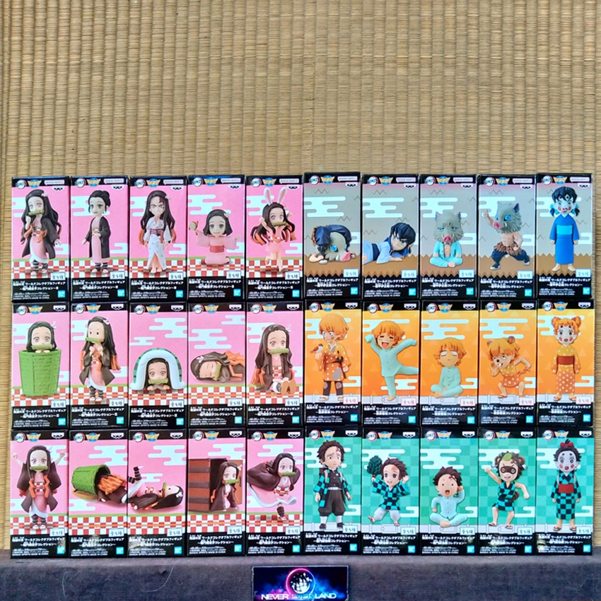 (ขายแยกชิ้น) BANDAI FIGURE: DEMON SLAYER / ดาบพิฆาตอสูร - WORLD COLLECTABLE FIGURE - NEZUKO /TANJIRO