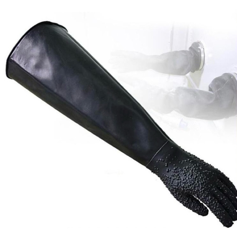 ถุงมือพ่นทราย 68x30 cm. สำหรับตู้พ่นทราย