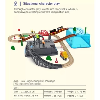ขายดี รางรถไฟ รถไฟรางไม้ ikea ของเล่นเด็ก รถไฟของเล่น ของเล่นเด็ก รถรางไม้ เสริมพัฒนาการ ฝึกสมาธิ