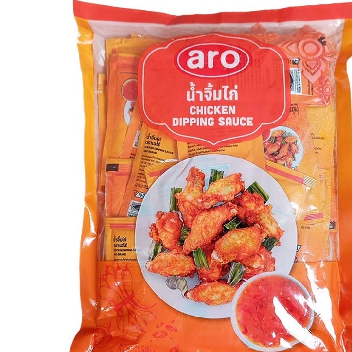 aro ตราเอโร่ #น้ำจิ้มไก่ น้ำหนักสุทธิ 11 กรัม x 50 ซอง เพิ่มรสชาติความอร่อยให้กับอาหารของคุณ