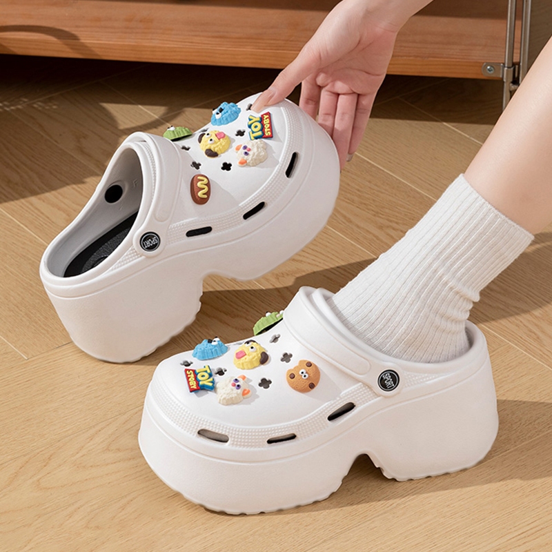 LGShoes  งานปังเข้าใหม่พร้อมส่งมาก รองเท้าแตะหัวโตแฟชั่น งานเสริมส้น ทรงดี ใส่สบายเข้ากับรูปเท้า สีสวยน่ารักพร้อมส่ง 5 ส