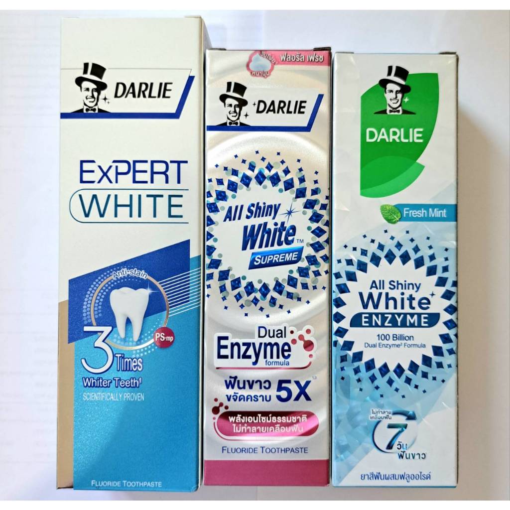 Darlie Expert White & Expert Fresh 120 กรัม (ยาสีฟันฟันขาว, ดูแลช่องปาก)