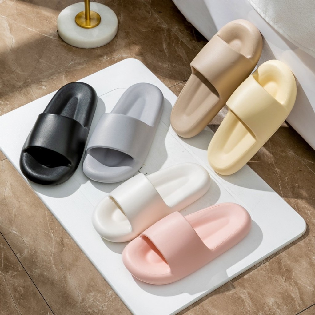 ꕥCatalog shoesꕥ รองเท้าแตะหนานุ่ม รูปทรงโค้งมน 6 สี รองเท้าเกาหลี (26)