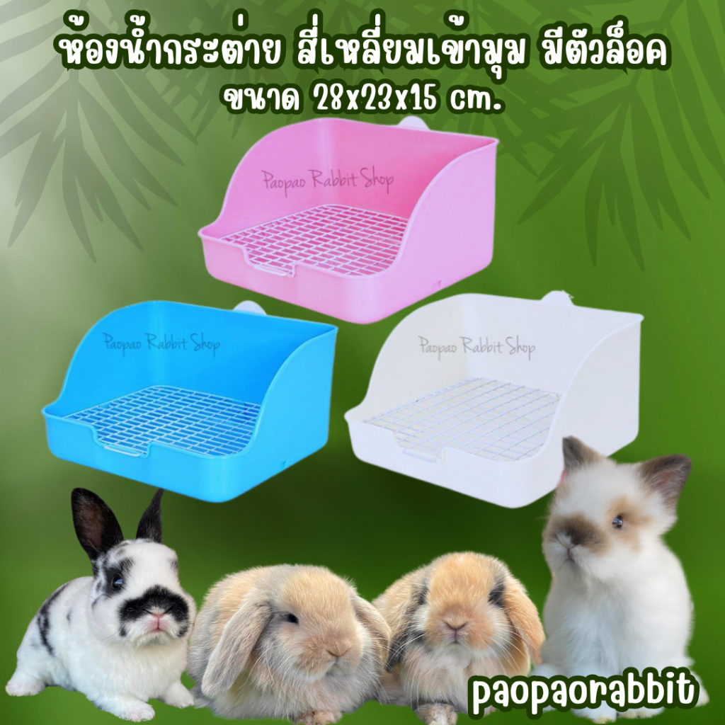 ห้องน้ำกระต่าย มีตัวล็อคกรง