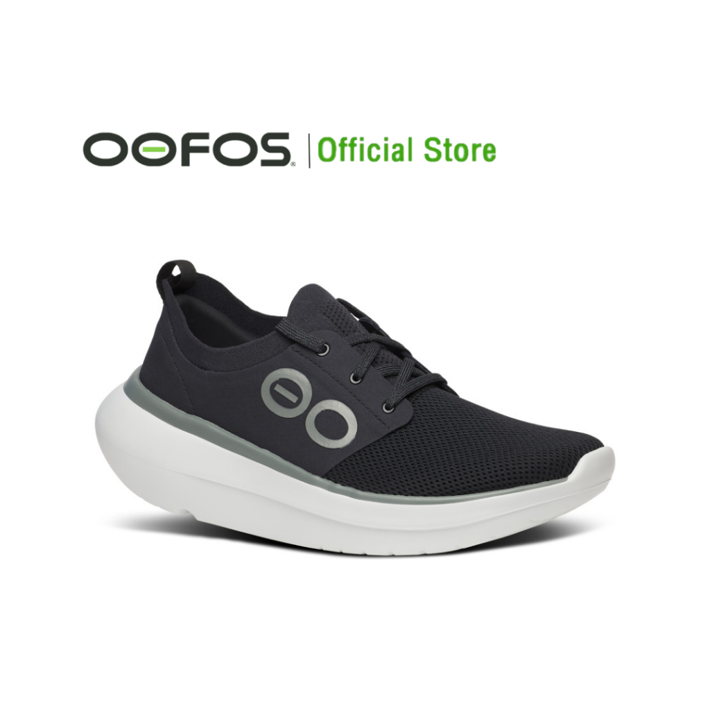 Mens OOmy Stride White Black - รองเท้าเพื่อการฟื้นฟู
