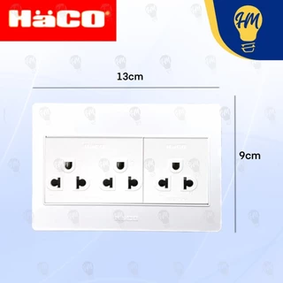 HACO เต้ารับ ปลั๊กไฟ ติดลอย 16A 1 ช่อง/ 2 ช่อง/ 3 ช่อง รู่น M Plus