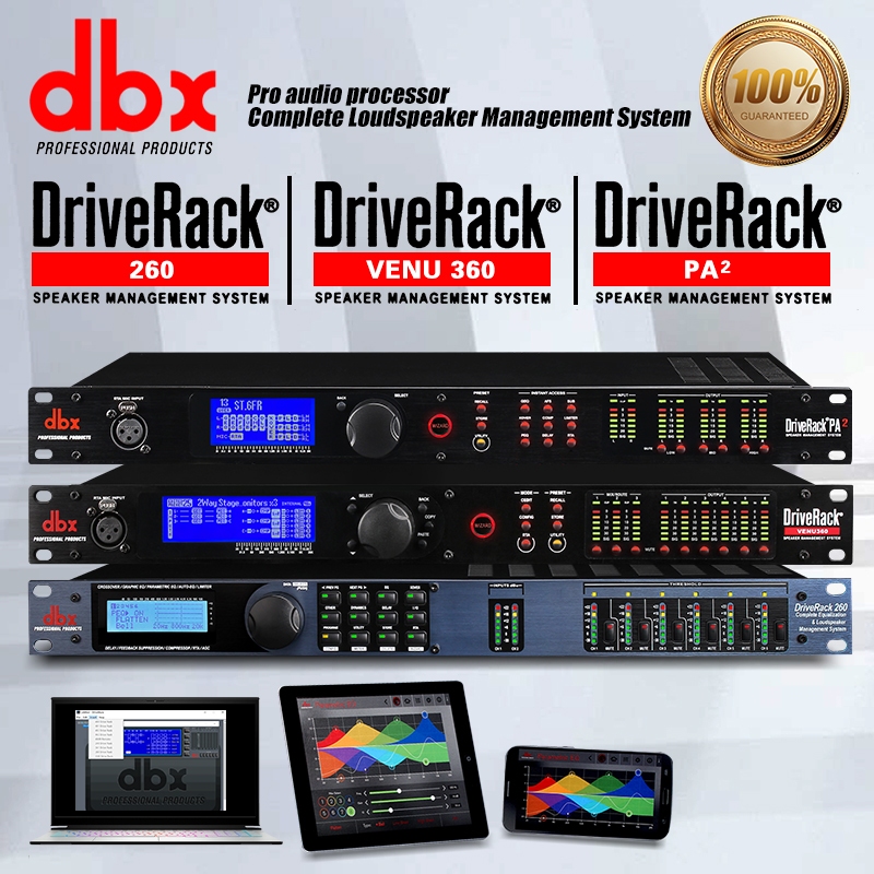 DBX PA2/260/360 โปรเซสเซอร์เสียงดิจิตอลมัลติฟังก์ชั่น, อีควอไลเซอร์พาราเมตริกแบบหลายแบนด์สเตอริโอ ลำ