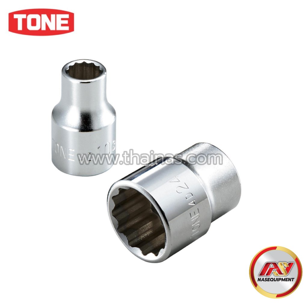 TONE ลูกบ็อกซ์ 4 หุน (1/2") ไซส์ 8-36 มม. (12 เหลี่ยม) | 4D SERIES