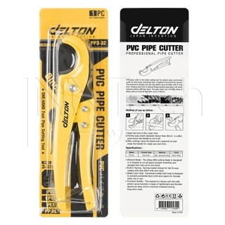 DELTON คีมตัดท่อ PVC กรรไกรตัดท่อตัดได้ 3-32 mm ใบมีด SK5 ตัดทีเดียวอยู่ PPR PVC Pipe Cutter ตัดพีวีซี รุ่น PP3-32