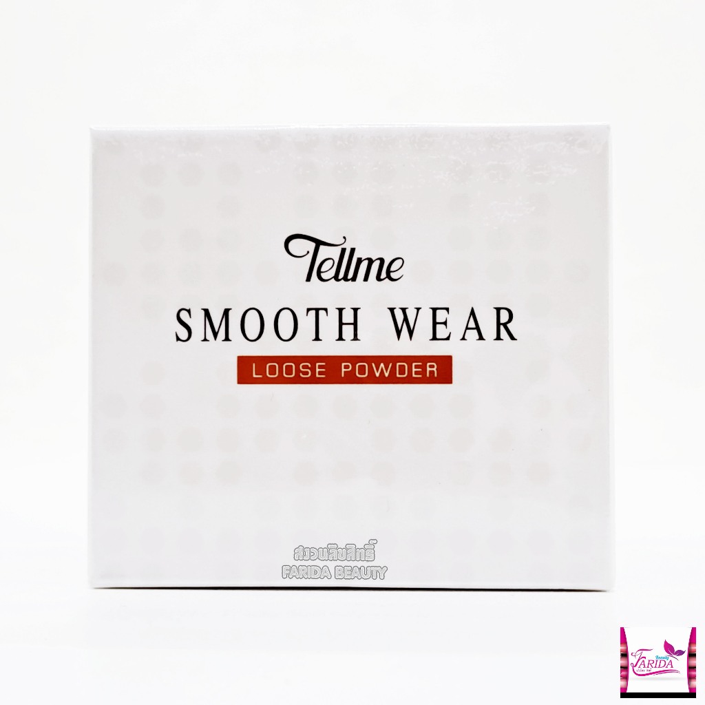 🔥โปรค่าส่ง25บาท🔥Tellme Smooth Wear loose powder 35 g. เท็ลมี สมูธ แวร์ ลูส เพาเดอร์ แป้งฝุ่นโปร่งแสง 9531N