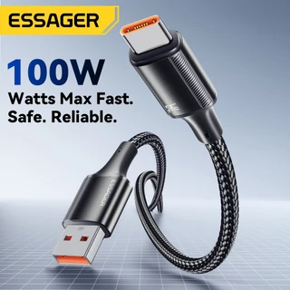Essager สายเคเบิล USB to Type C ของ7A ชาร์จเร็ว ถ่ายโอนข้อมูลหลายโปรโตคอล USB2.0 480Mbps 100W สายเคเบิล Type C