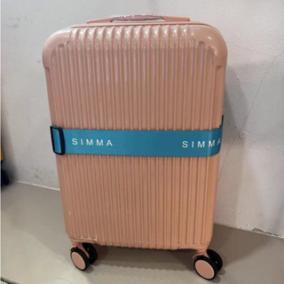 SIMMA พร้อมส่ง สายรัดกระเป๋าเดินทางลายธง สายยางยืด ปรับความย…