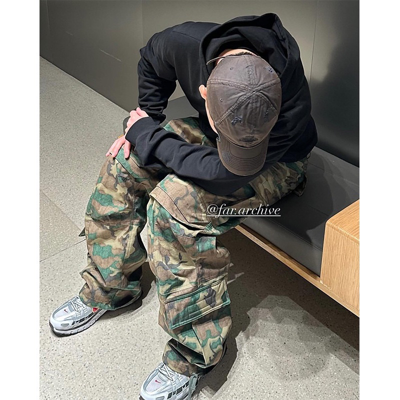 [พร้อมส่ง] Spenzer.street | camo cargo ss2🖤โอเวอร์ไซส์ เสื้อผ้าสตรีท เนื้อผ้าดี คุณภาพเยี่ยม ทันกระแส unisex 2024 ขายดี