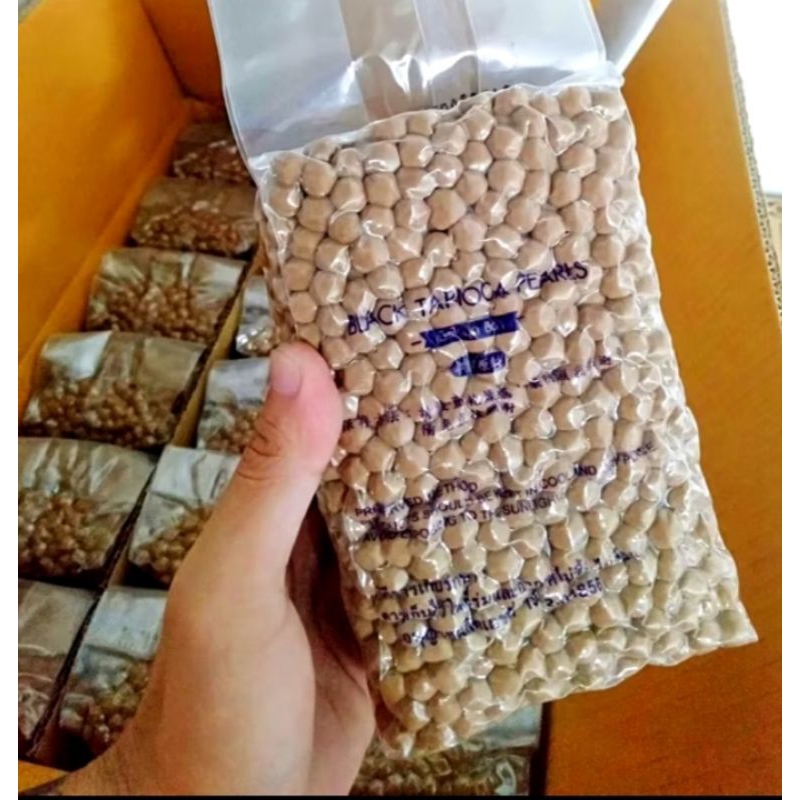 ไข่มุกดำ Black tapioca ยกลัง 18ถุง‼️สั่งได้ทีละ 1 ลัง งดสั่งรวมรายการอื่นนะคะ