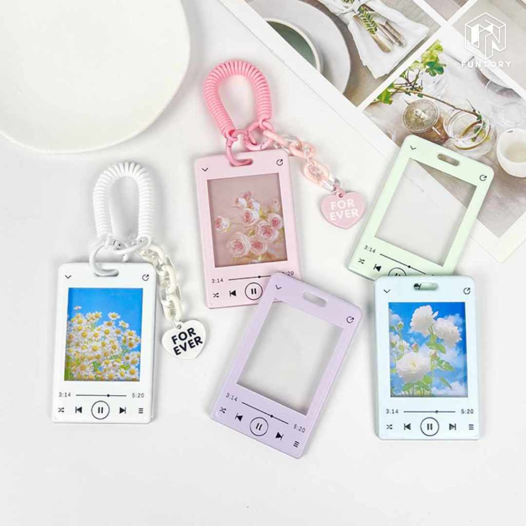 ▶️ พร้อมส่ง 🔀 Funtory เฟรมการ์ด ลาย playlist ซองใส่บัตร การ์ดอัลบัม รูปศิลปิน บัตรคอนโด รถไฟฟ้า