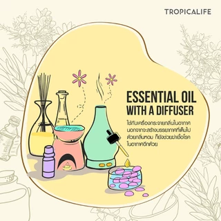 น้ำมันหอมระเหยลาเวนเดอร์100% LAVENDER ESSENTIAL OIL น้ำมันหอมระเหยแท้ น้ำมันอโรม่า By Tropicalife.
