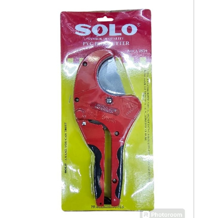 solo a9919 กรรไกรตัดท่อพีวีซี คีม ตัดท่อ pvc ยาว10นิ้ว ตัดท่อได้  2.5นิ้ว/64มิล ใบมีดสแตนเลส