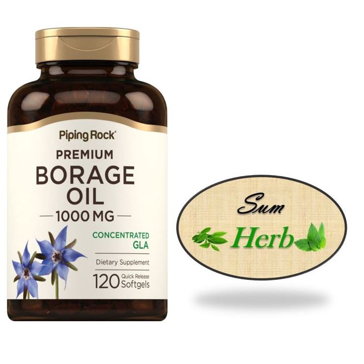 Borage Oil (GLA), 1000 mg, 120 Quick Release Softgels. น้ำมันโบราจ