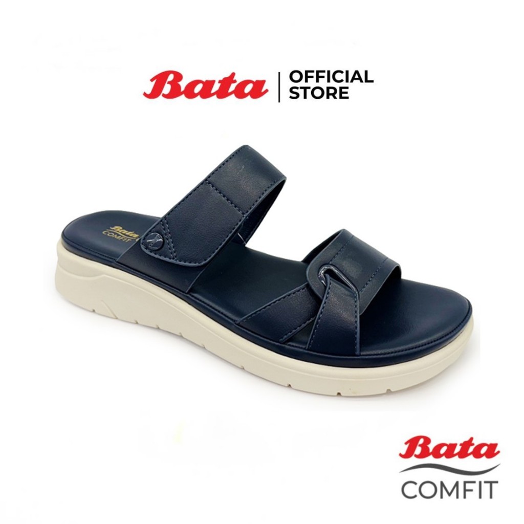 Bata บาจา Comfit รองเท้าผู้หญิงส้นแบน (แฟลต)แบบสวม สำหรับผู้หญิง รุ่น REBOOT สีน้ำเงิน รหัส 6619723