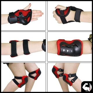 สนับเข่าเด็ก 7ชิ้น ชุดหมวกกันน็อค Roller Skating Protector สนับเข่าเด็ก อุปกรณ์เซฟตี้เด็ก เหมาะสำหรับเด็กอายุ 3-15ปี