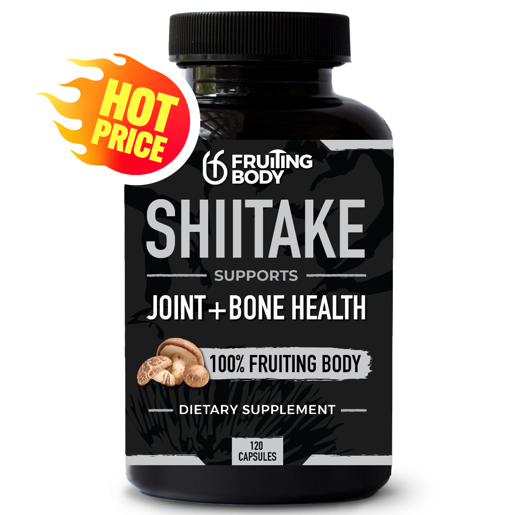 เห็ดหอม Shiitake Mushroom Capsules 100% เห็ดหอม Shiitake Mushrooms 60 or 120 Capsules