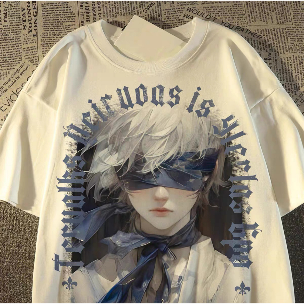 เสื้อยืด Oversize เสื้อยืดชาย แขนสั้น ไซซ์ คอกลม แฟชั่นฤดูร้อน สําหรับ