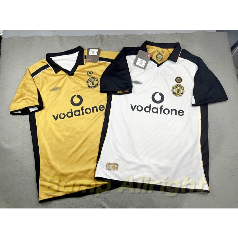 Retro : เสื้อฟุตบอลย้อนยุค Vintage ทีม แมน ยู ฉลอง100 ปี (ใส่ได้ 2 ด้าน) Man Utd 100 yesrs Aniversery /2 Side ส่งจากไทย