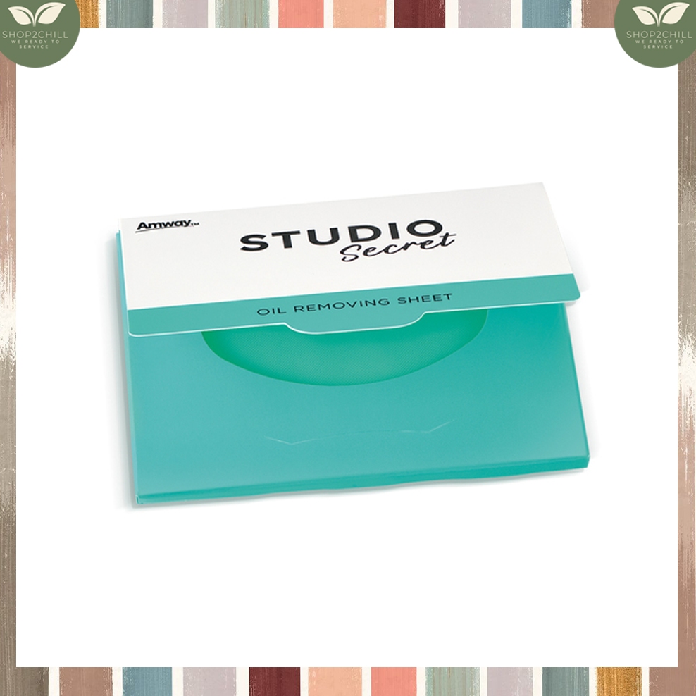 แผ่นฟิล์มซับความมัน สตูดิโอ ซีเคร็ท กระดาษซับมัน​ แอมเวย์ !!ของแท้ Shop ไทย!!