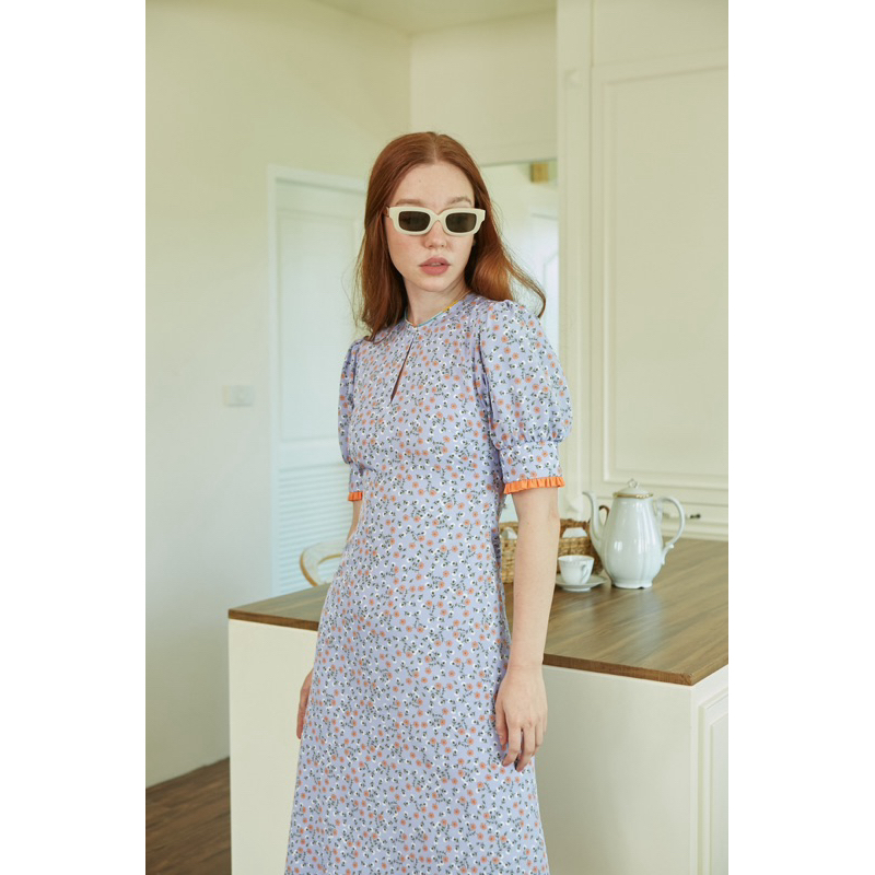 HERSPECTIVE EARL GREY DRESS ( พร้อมมส่ง S - L )