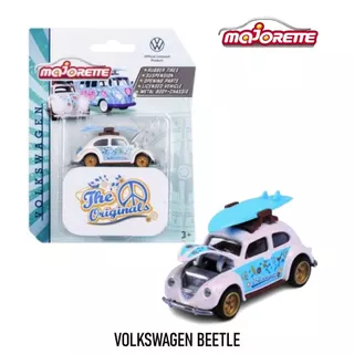 โมเดลรถเหล็ก majorette ชุด VOLKSWAGEN (รถ+กล่องเหล็ก) ลิขสิทธิ์แท้ เปิด-ปิดประตูได้ สเกล1/64 รถของเล่น ของสะสม MJ55005