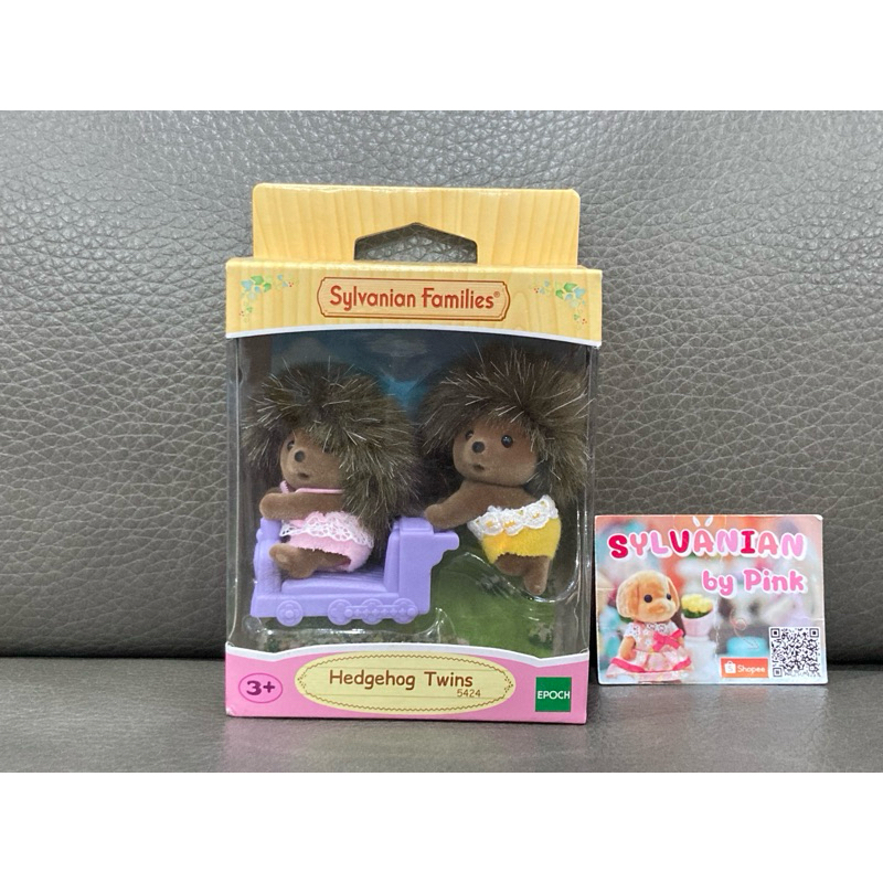 🌸 หายาก 🌸 Sylvanian Hedgehog Twins มือ 1 แฝด 2 เบบี้ เม่น ตุ๊กตา ซิลวาเนียน ตัวนั่ง ตัวคลาน