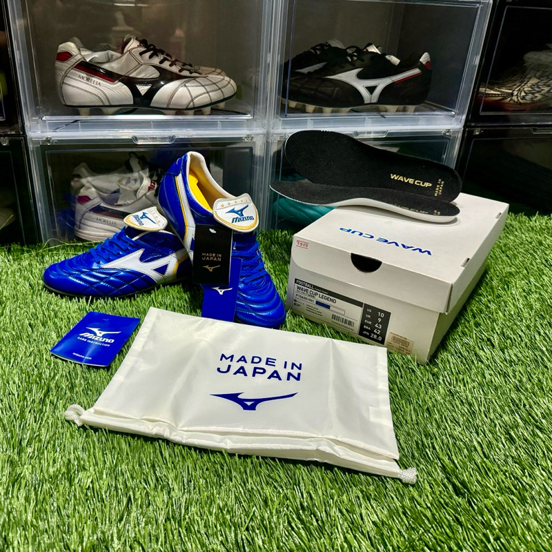 มือสอง รองเท้าฟุตบอล Mizuno Wave Cup Legend Made in Japan🇯🇵 (P1GA201901) ของแท้