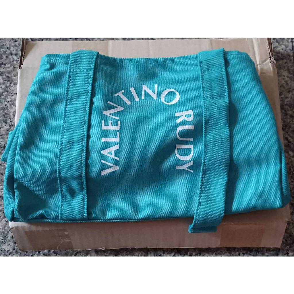 กระเป๋า Valentino_Rudy Aqua Tote-Bag สีฟ้ามินต์