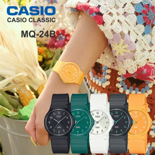 CASIO นาฬิกาข้อมือ สายเรซิ่น รุ่น MQ-24,MQ-24B,MQ-24B-1B,MQ-24B-3B,MQ-24B-7B,MQ-24B-8B,MQ-24B-9B