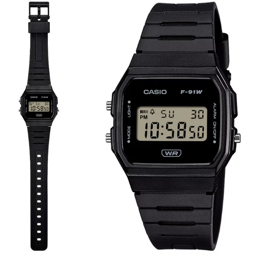 CASIO นาฬิกาข้อมือ สายเรซิ่น รุ่น F-91,F-91WB,F-91WB-1A,F-91WB-2A1,F-91WB-7A,F-91WB-8A