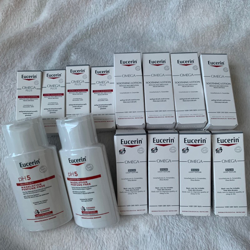 (tester เหมา) Eucerin for dry/sensitive skin, ezcema, atopic dermatitis
