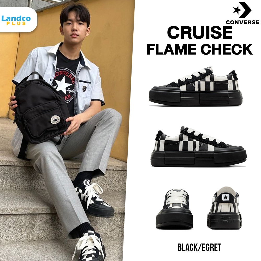 Converse คอนเวิร์ส รองเท้าผ้าใบ รองเท้าลำลอง UX CTAS CRUISE FLAME CHECK OX A08790CUU4BKCM (3100)
