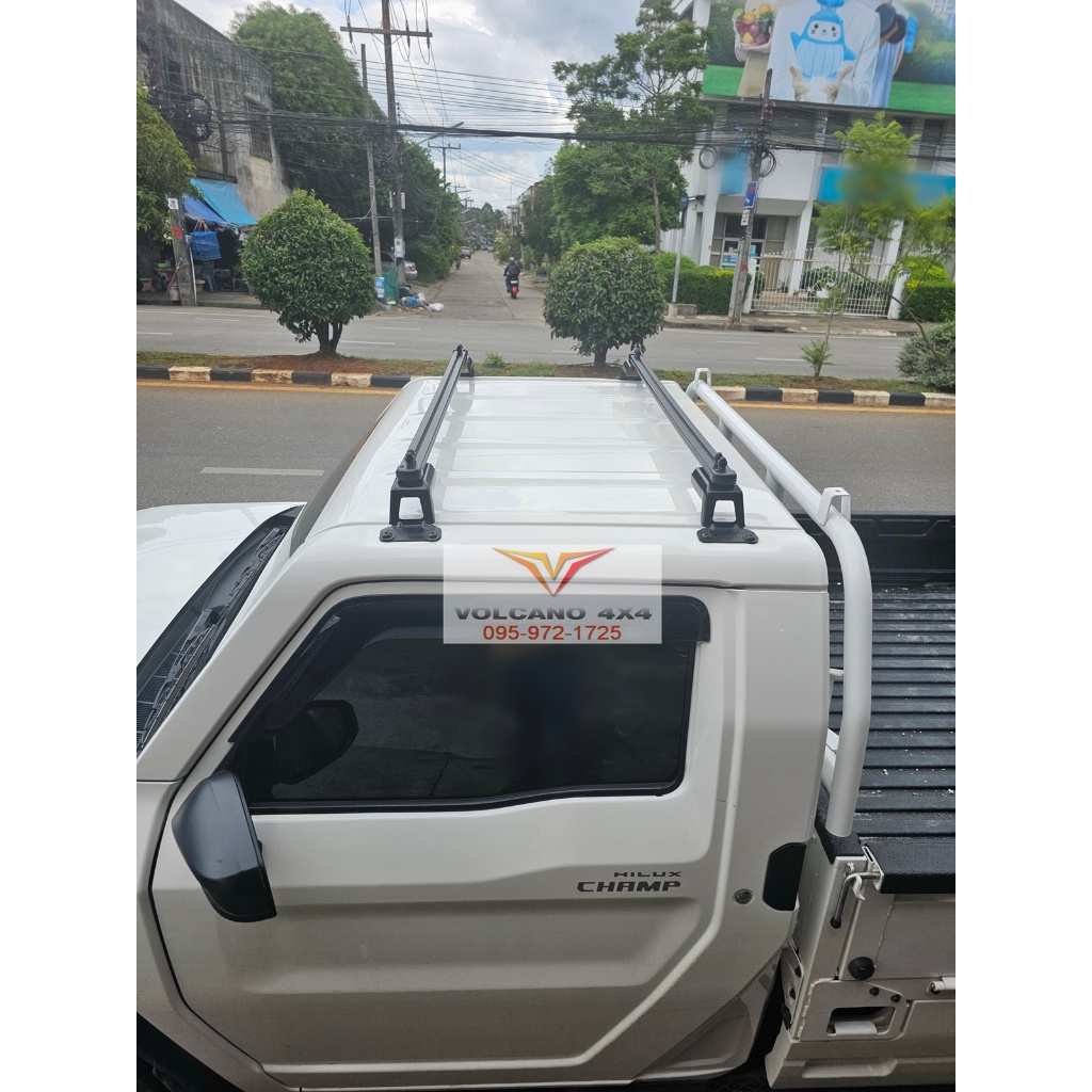 คานขวางหลังคาโตโยต้าแชม คานวางแร็คหลังคา hilux champ roof bar